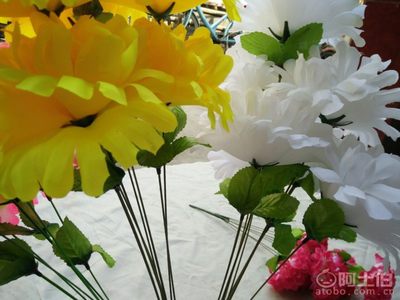 【泽兵纸制品清明花仿真花菊花花圈厂家祭奠用品7个头(cm)】大邑县上安镇泽兵纸制品经营部 - 产品库
